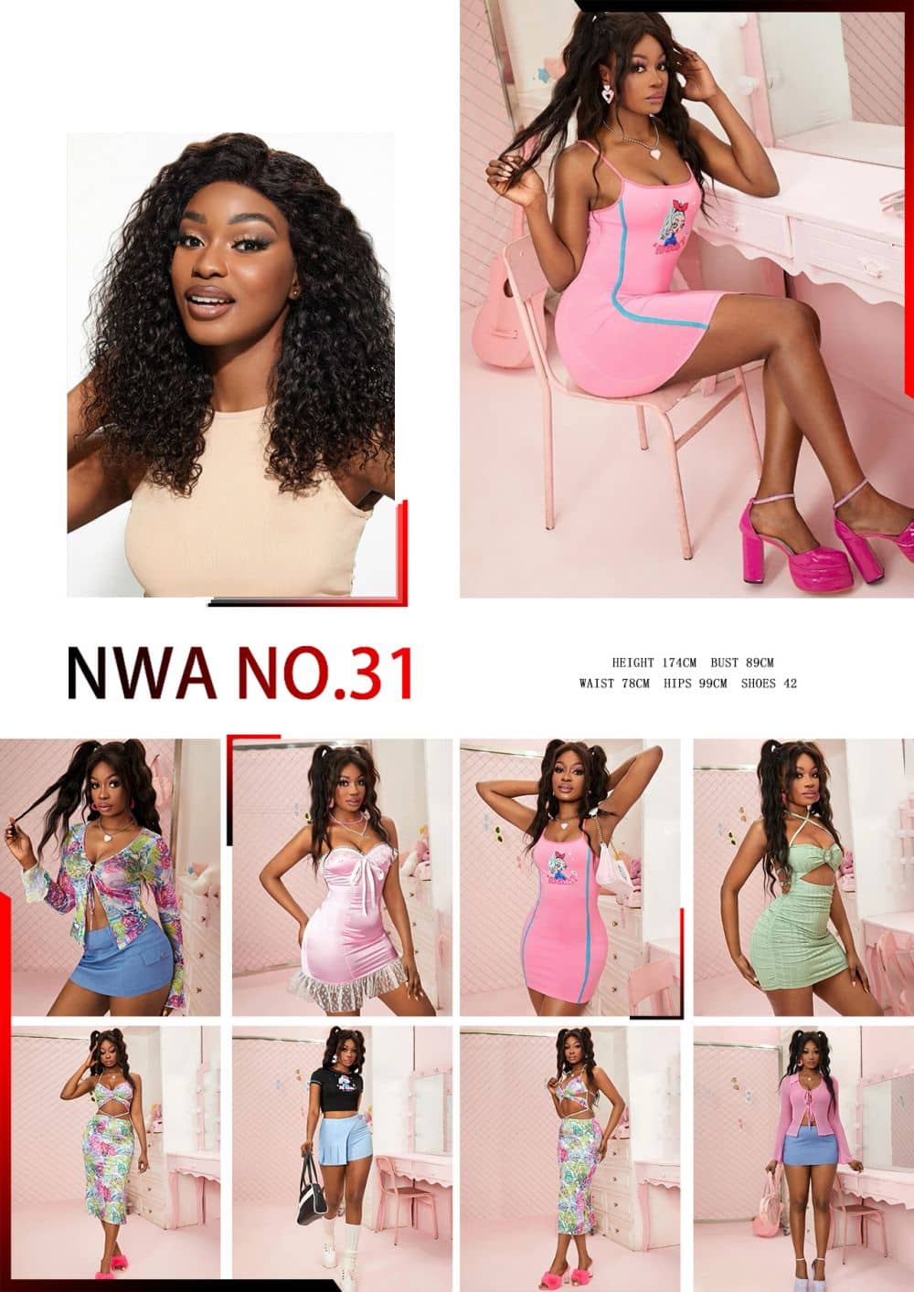 JBM慕斯模特Models外模模特服装模特拍摄女装男装外模内衣家居服淘宝亚马逊模特拍摄